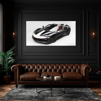 Ferrari SF90 Spider Wall Art | Luxury Supercar Canvas Print Cars