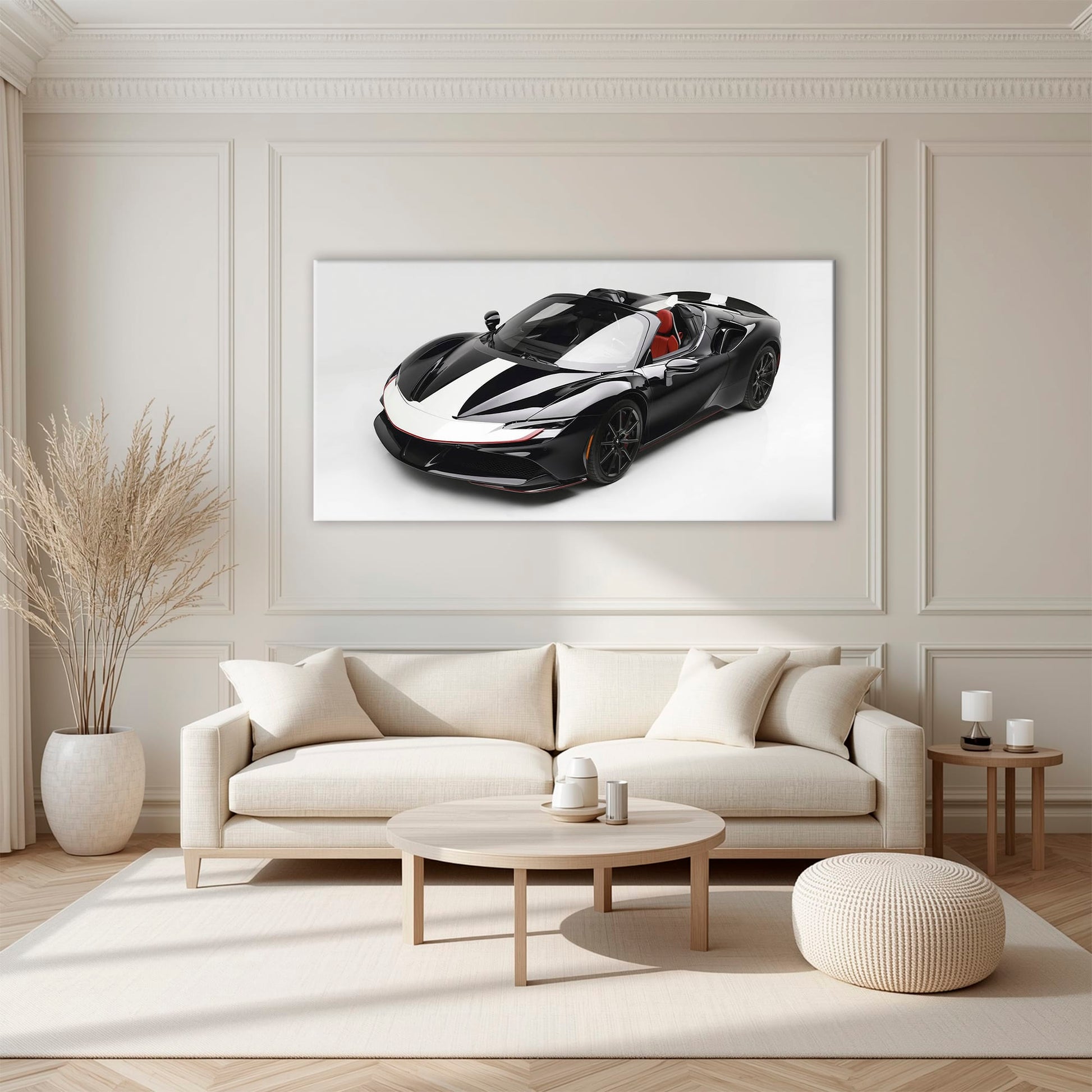 Ferrari SF90 Spider Wall Art | Luxury Supercar Canvas Print Cars