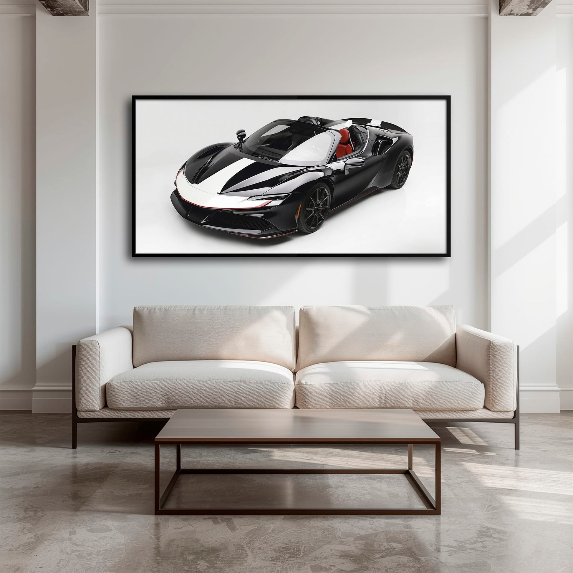 Ferrari SF90 Spider Wall Art | Luxury Supercar Canvas Print Cars
