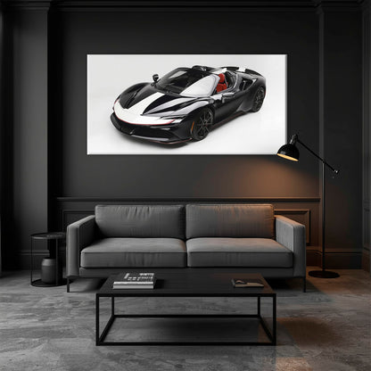 Ferrari SF90 Spider Wall Art | Luxury Supercar Canvas Print Cars