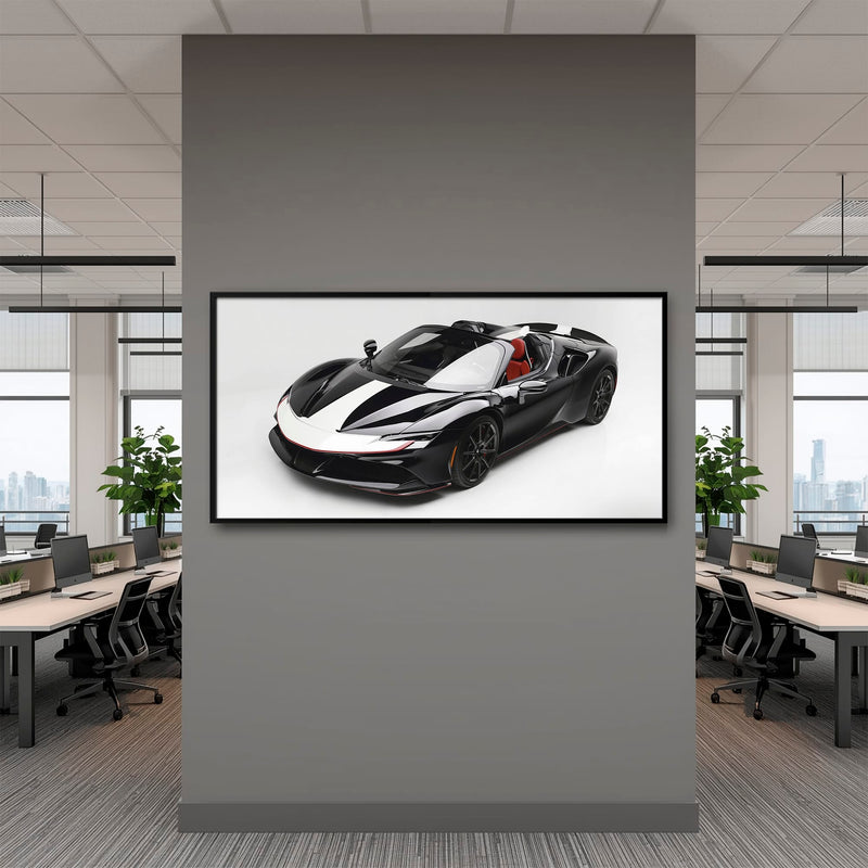 Ferrari SF90 Spider Wall Art | Luxury Supercar Canvas Print Cars