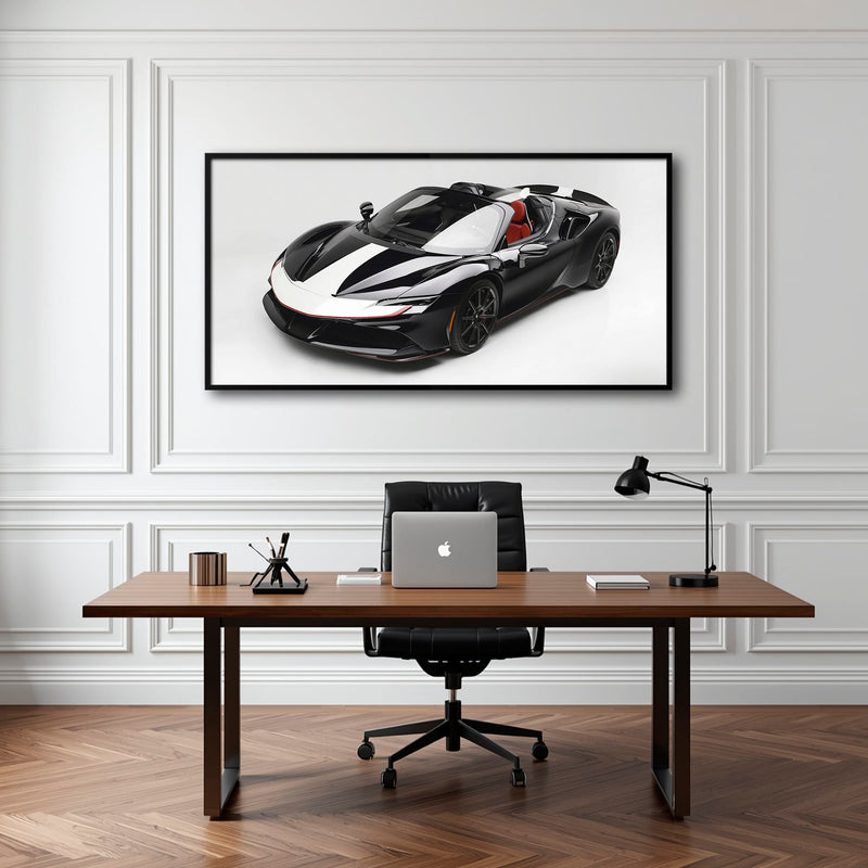 Ferrari SF90 Spider Wall Art | Luxury Supercar Canvas Print Cars