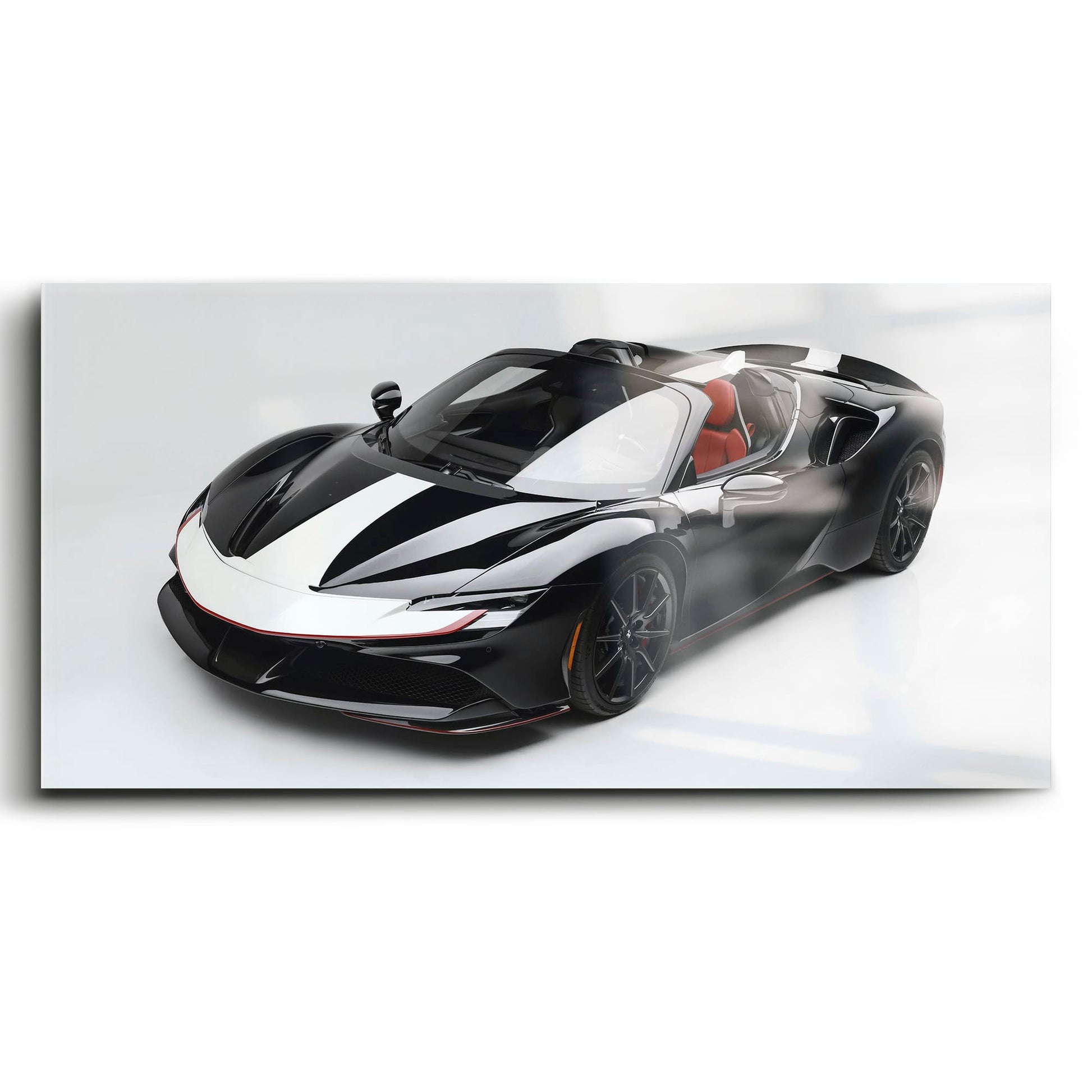 Ferrari SF90 Spider Wall Art | Luxury Supercar Canvas Print Cars