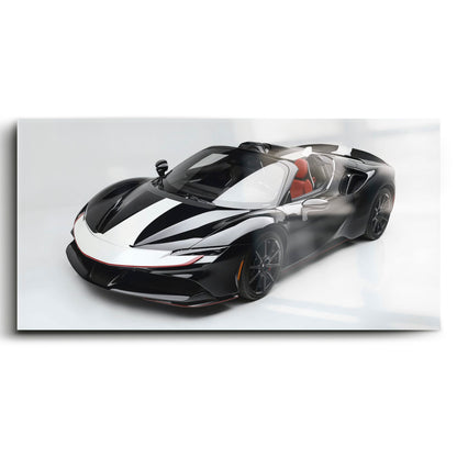 Ferrari SF90 Spider Wall Art | Luxury Supercar Canvas Print Cars