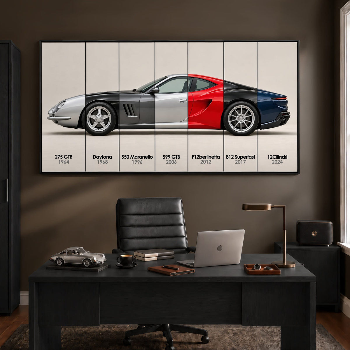 Ferrari V12 Evolution Poster & Canvas Wall Art | Caveson Cars