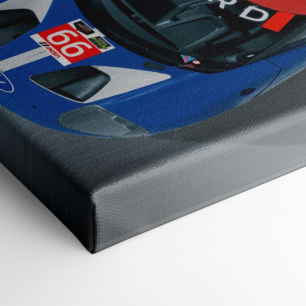 Ford GT Racing Car Canvas Print-Le Mans Wall Art Cars