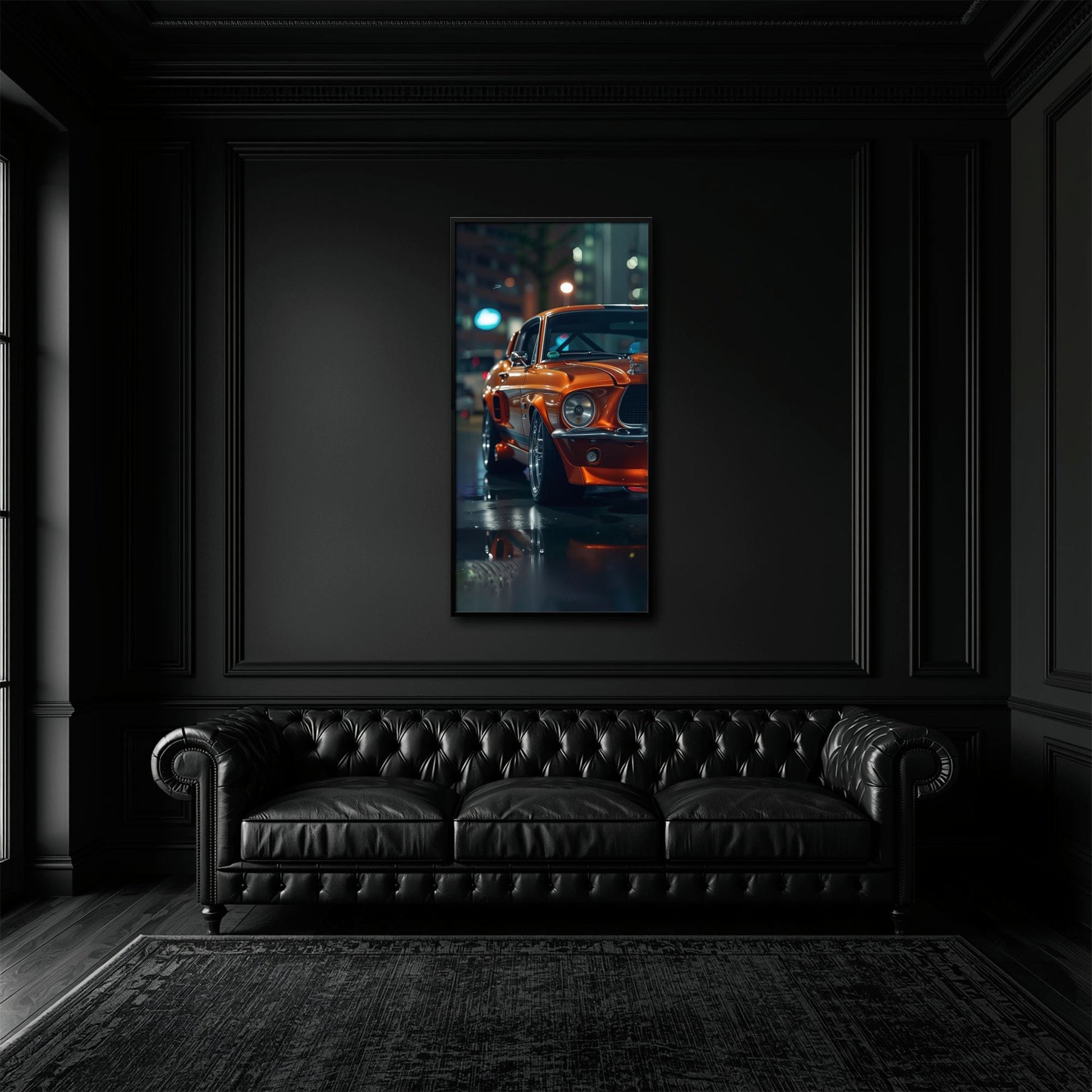 Ford Mustang Wall Art – Shelby GT500 Classic Muscle Car Canvas Print Cars