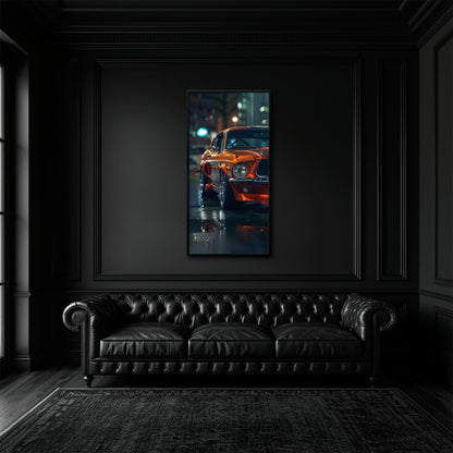Ford Mustang Wall Art – Shelby GT500 Classic Muscle Car Canvas Print Cars