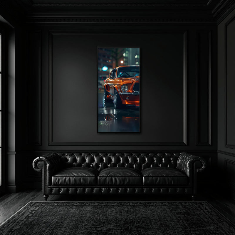 Ford Mustang Wall Art – Shelby GT500 Classic Muscle Car Canvas Print Cars