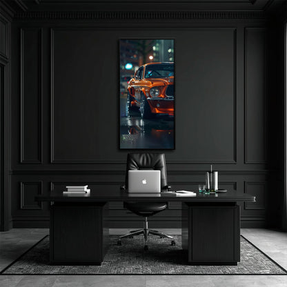 Ford Mustang Wall Art – Shelby GT500 Classic Muscle Car Canvas Print Cars