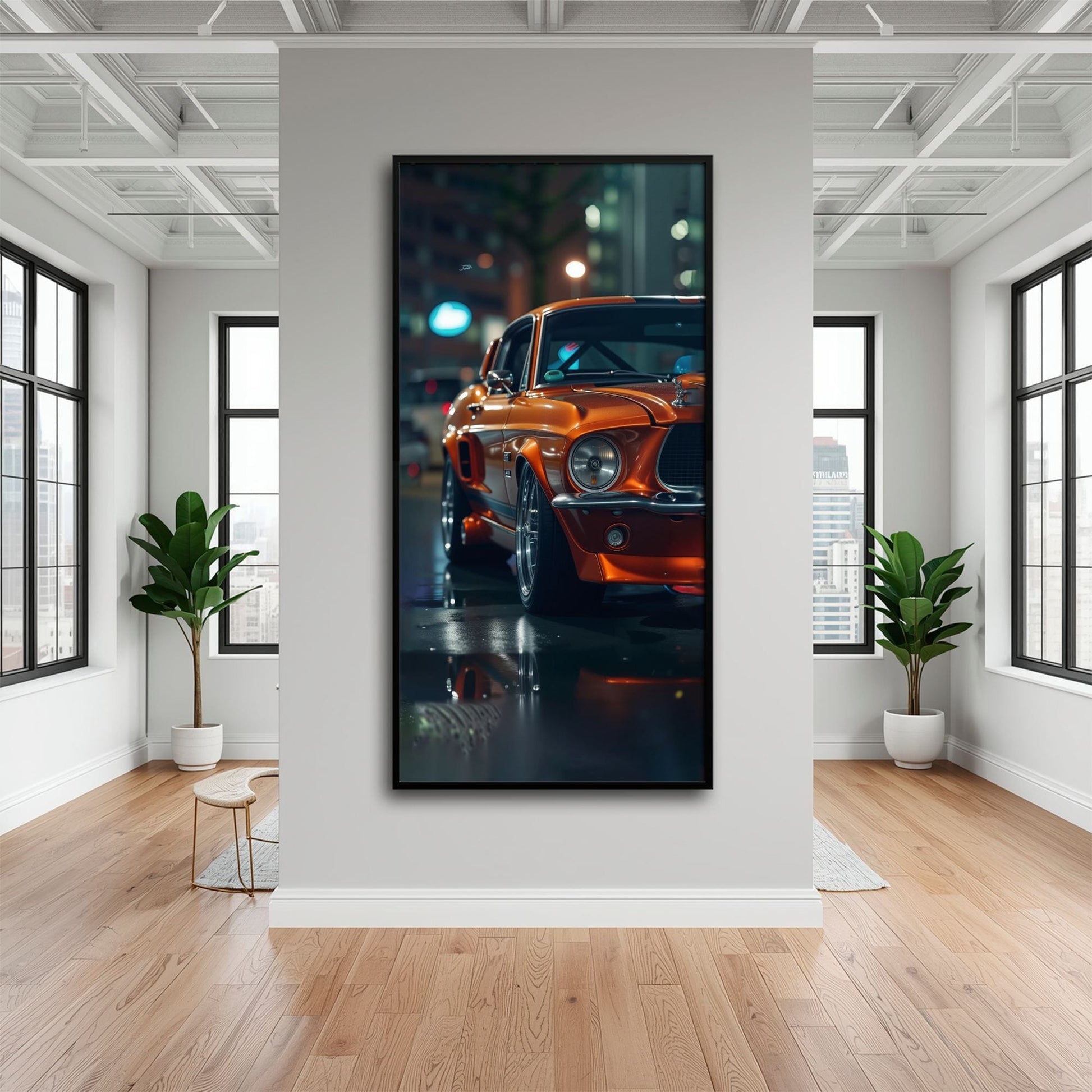 Ford Mustang Wall Art – Shelby GT500 Classic Muscle Car Canvas Print Cars