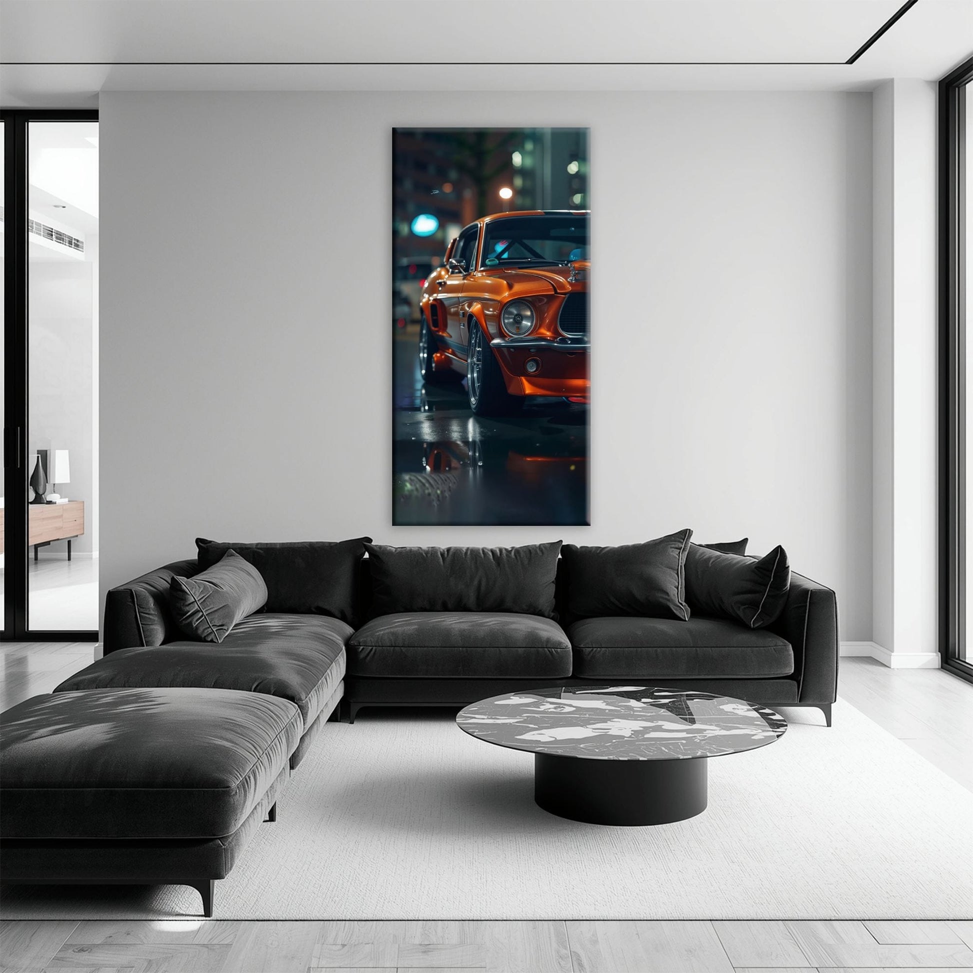 Ford Mustang Wall Art – Shelby GT500 Classic Muscle Car Canvas Print Cars