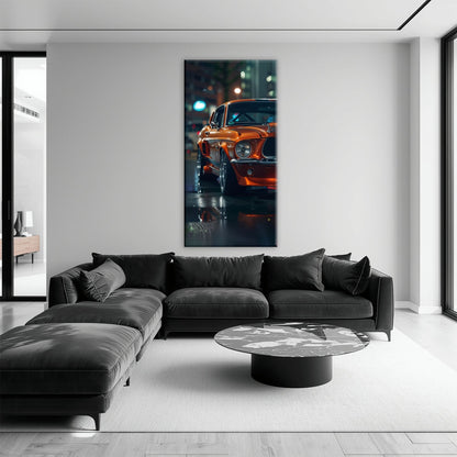 Ford Mustang Wall Art – Shelby GT500 Classic Muscle Car Canvas Print Cars
