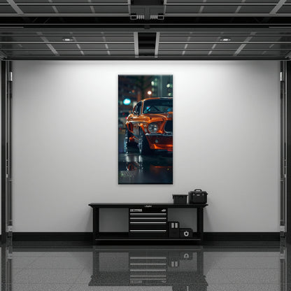 Ford Mustang Wall Art – Shelby GT500 Classic Muscle Car Canvas Print Cars