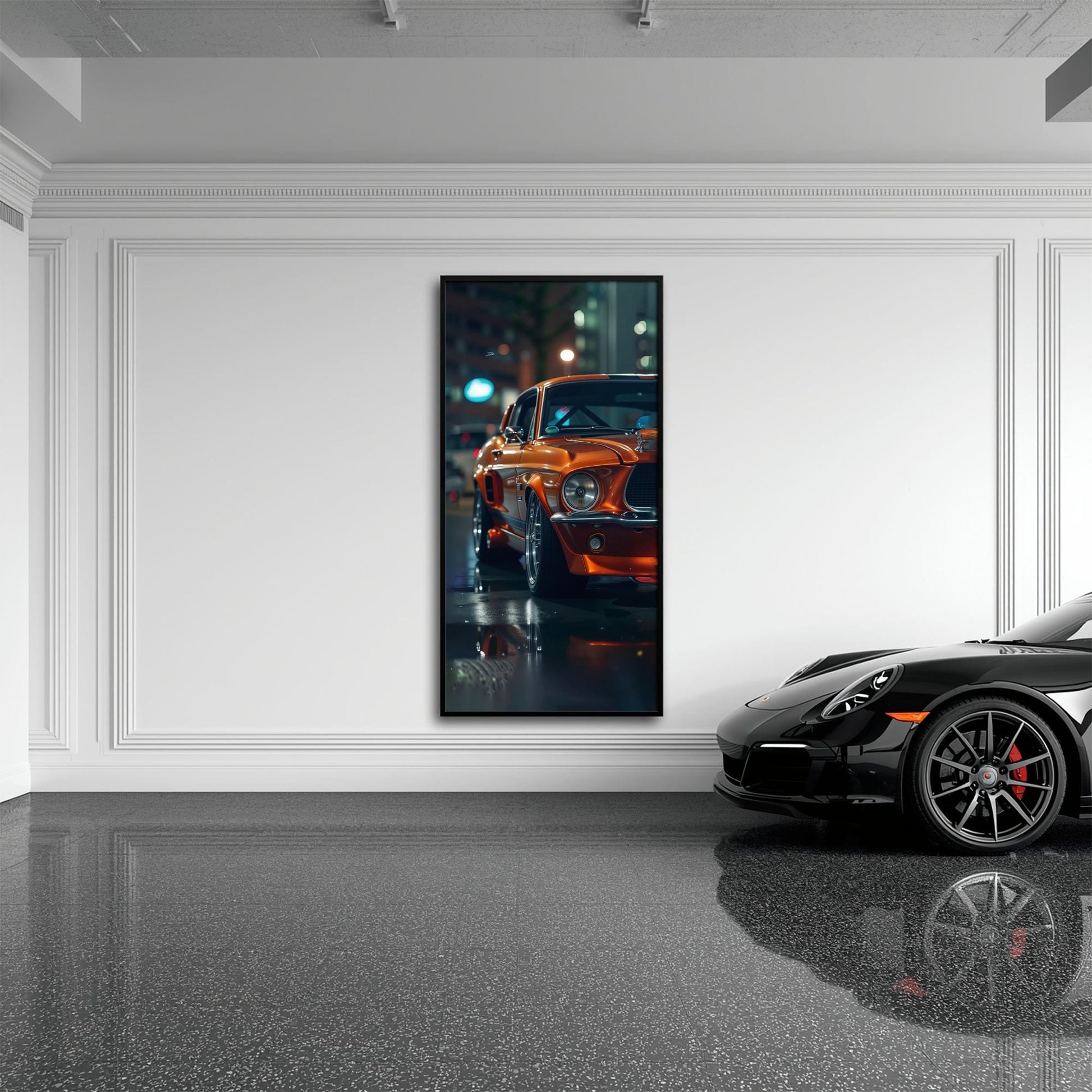 Ford Mustang Wall Art – Shelby GT500 Classic Muscle Car Canvas Print Cars