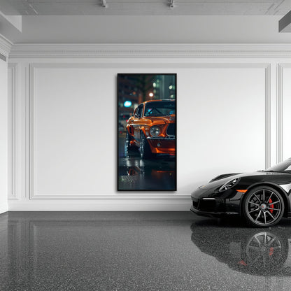 Ford Mustang Wall Art – Shelby GT500 Classic Muscle Car Canvas Print Cars