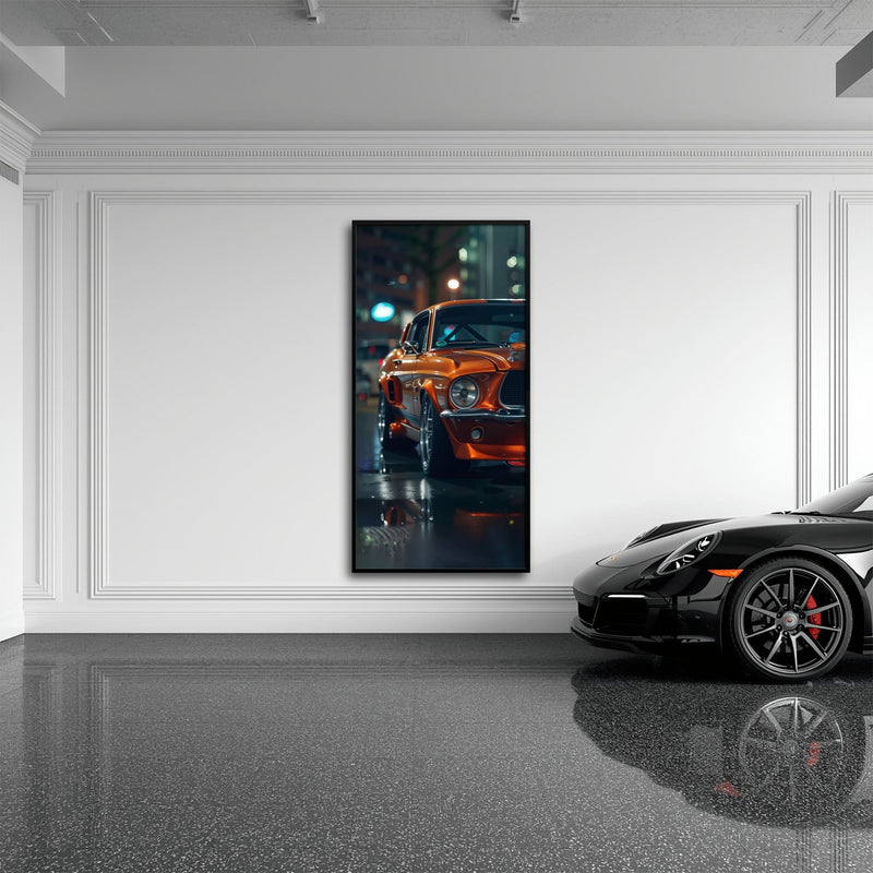 Ford Mustang Wall Art – Shelby GT500 Classic Muscle Car Canvas Print Cars