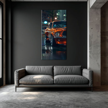 Ford Mustang Wall Art – Shelby GT500 Classic Muscle Car Canvas Print Cars