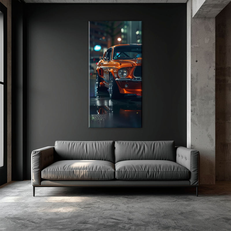 Ford Mustang Wall Art – Shelby GT500 Classic Muscle Car Canvas Print Cars