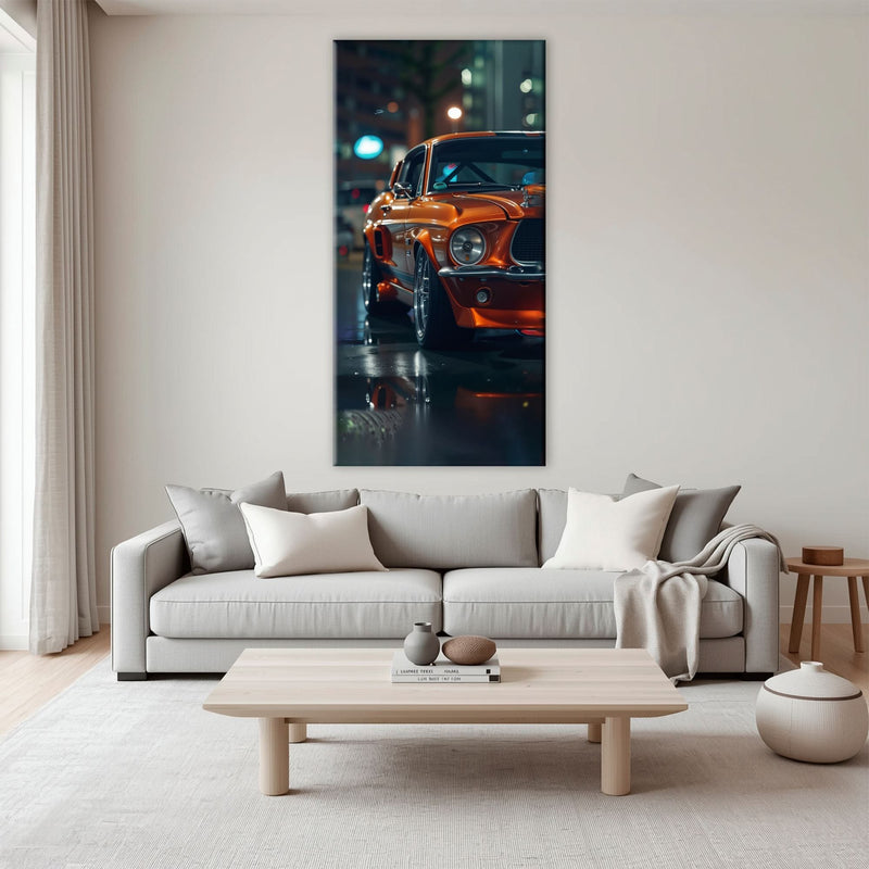 Ford Mustang Wall Art – Shelby GT500 Classic Muscle Car Canvas Print Cars