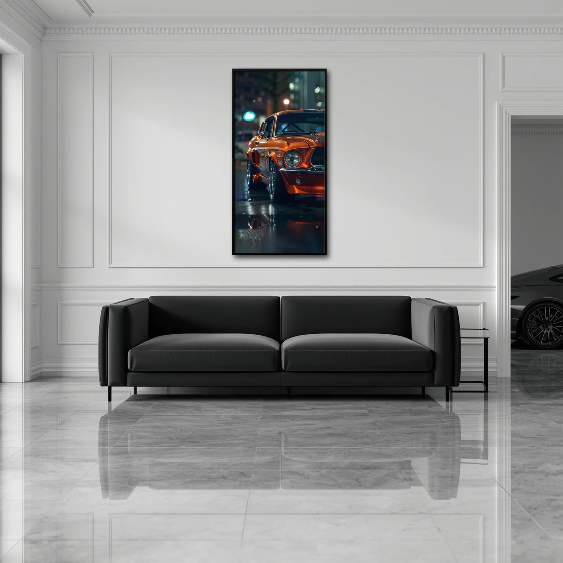 Ford Mustang Wall Art – Shelby GT500 Classic Muscle Car Canvas Print Cars