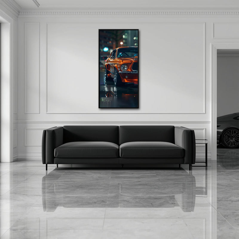 Ford Mustang Wall Art – Shelby GT500 Classic Muscle Car Canvas Print Cars