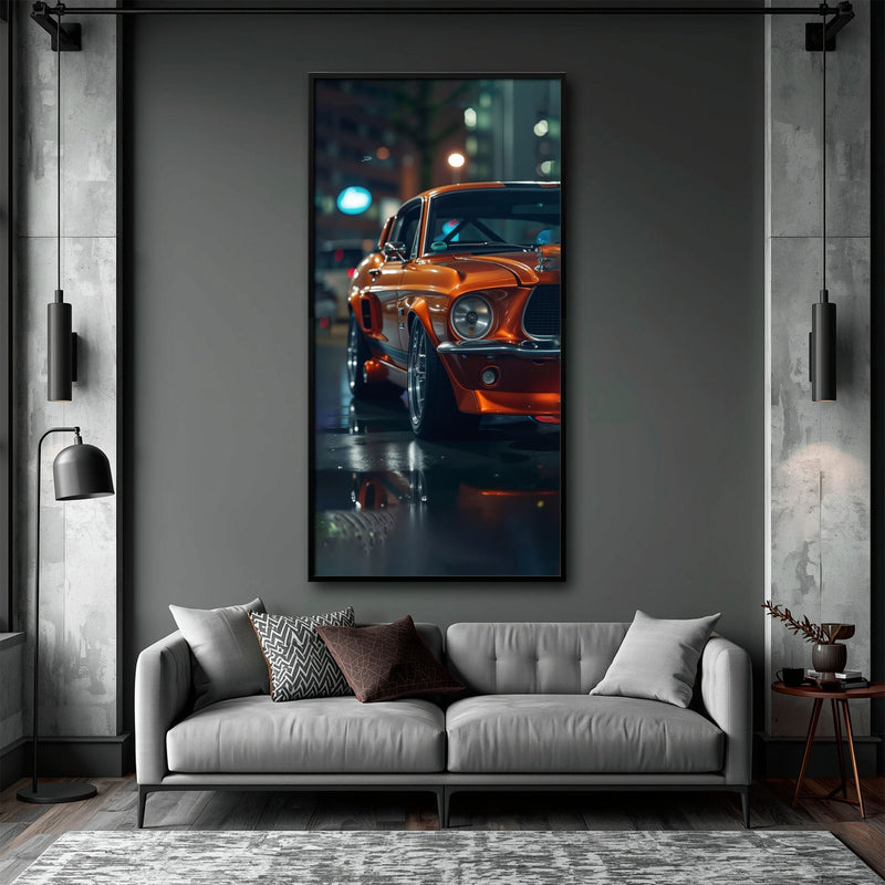 Ford Mustang Wall Art – Shelby GT500 Classic Muscle Car Canvas Print Cars