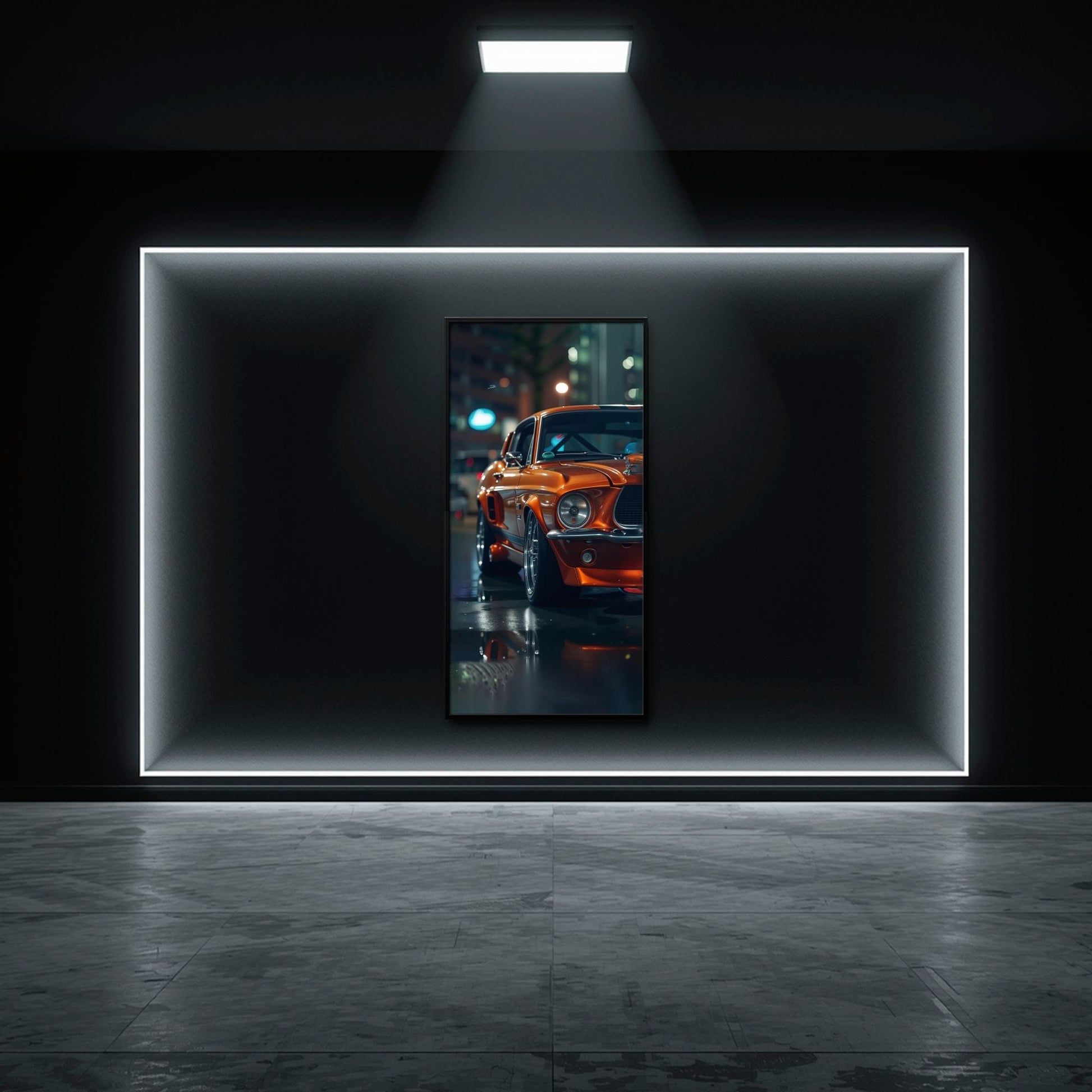 Ford Mustang Wall Art – Shelby GT500 Classic Muscle Car Canvas Print Cars