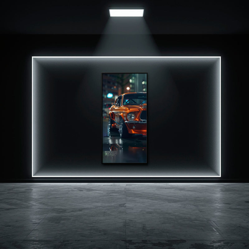 Ford Mustang Wall Art – Shelby GT500 Classic Muscle Car Canvas Print Cars
