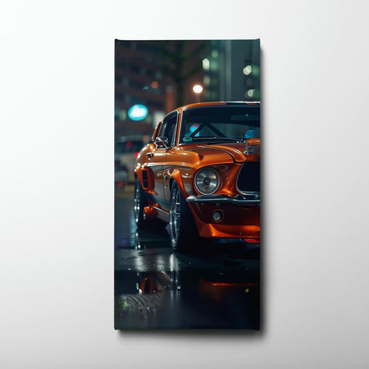 Ford Mustang Wall Art – Shelby GT500 Classic Muscle Car Canvas Print Cars