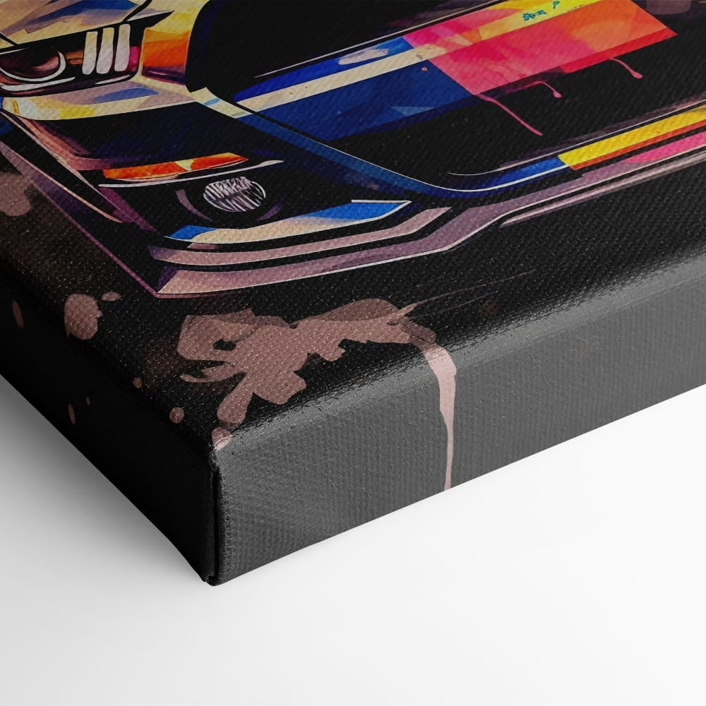 Shelby Mustang Color Rush Wall Art – Pop Art Muscle Car Canvas Print Cars