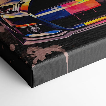 Shelby Mustang Color Rush Wall Art – Pop Art Muscle Car Canvas Print Cars