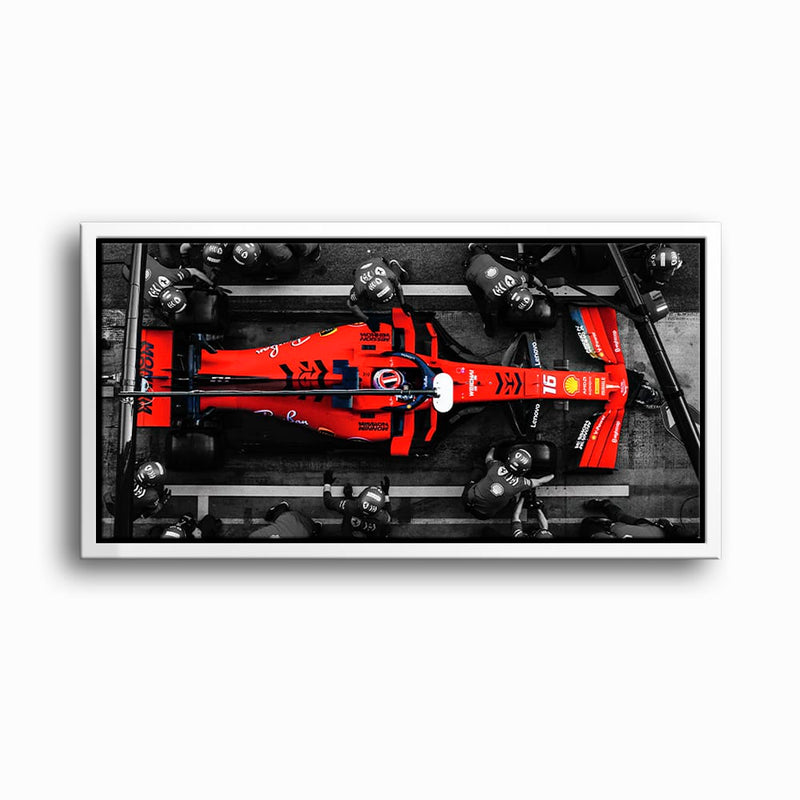 Ferrari Scuderia F1 Pit Stop Wall Art | Formula One Room Decor Cars