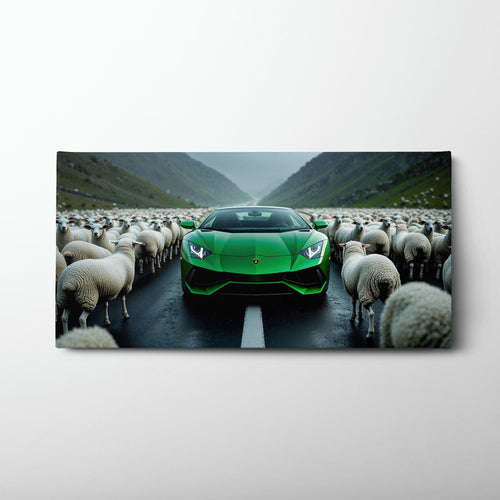 Lamborghini Aventador Wall Art | Motivational Supercar Canvas Print Cars