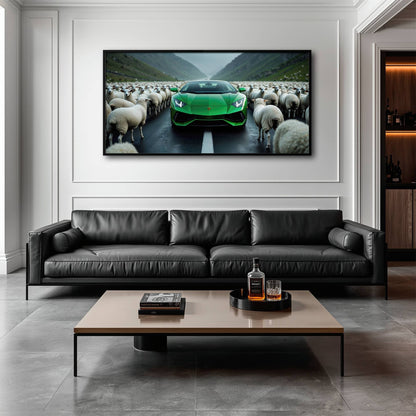 Lamborghini Aventador Wall Art | Motivational Supercar Canvas Print Cars