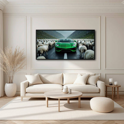 Lamborghini Aventador Wall Art | Motivational Supercar Canvas Print Cars