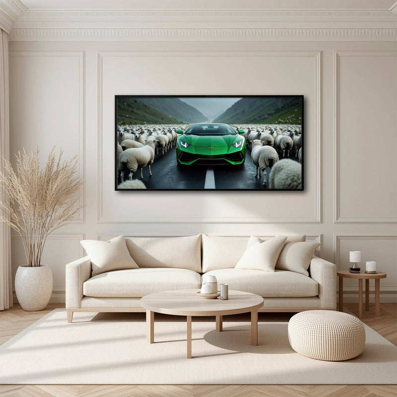 Lamborghini Aventador Wall Art | Motivational Supercar Canvas Print Cars