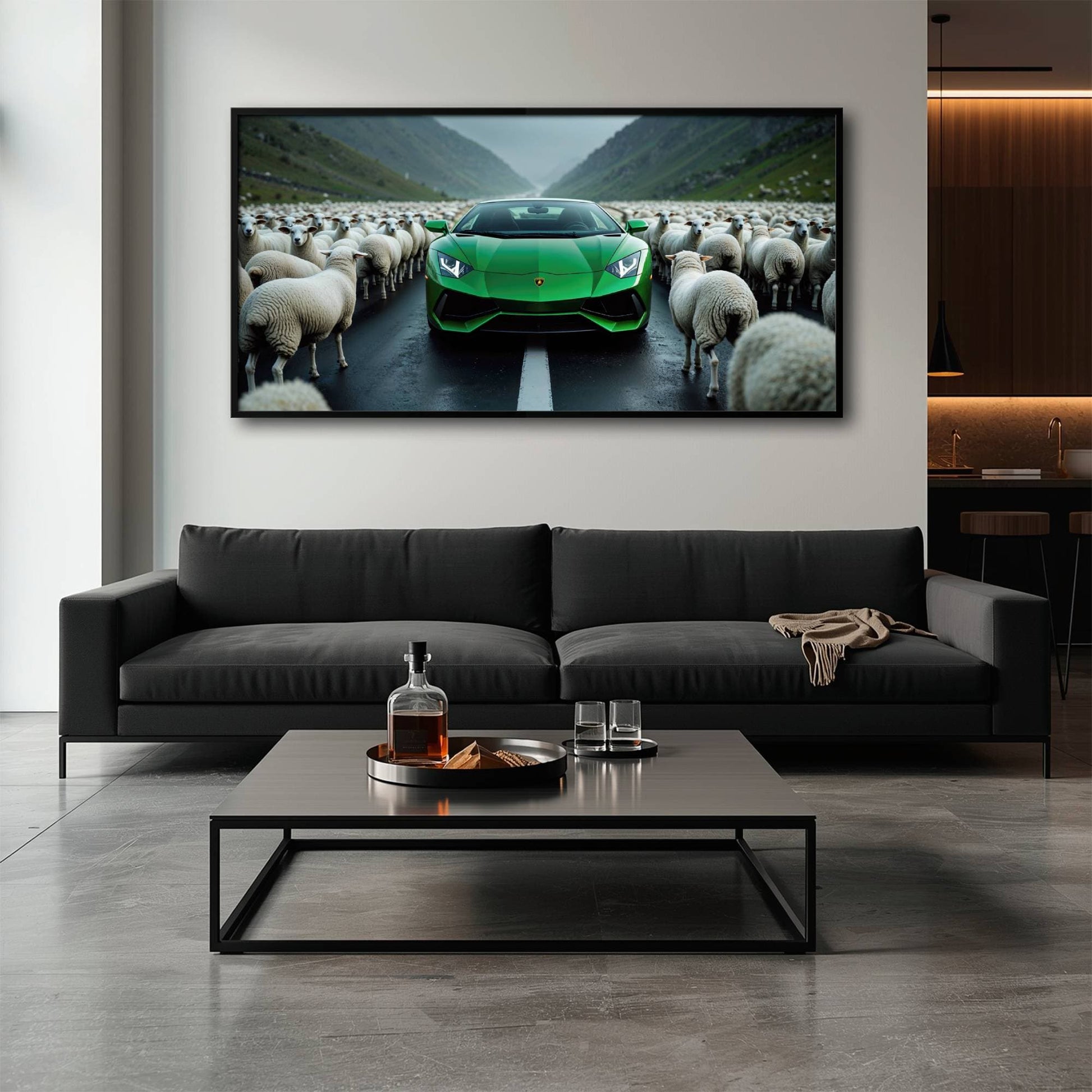 Lamborghini Aventador Wall Art | Motivational Supercar Canvas Print Cars