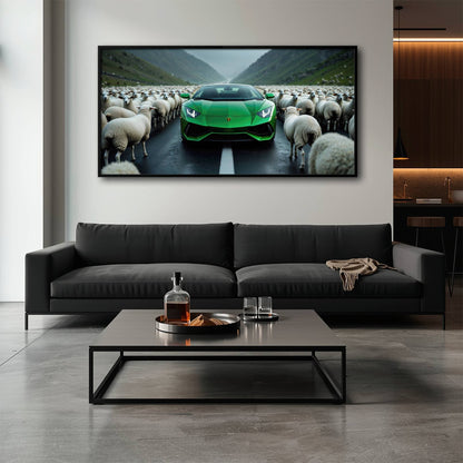 Lamborghini Aventador Wall Art | Motivational Supercar Canvas Print Cars