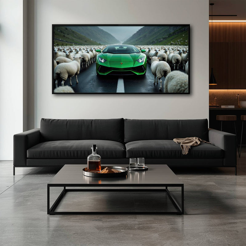 Lamborghini Aventador Wall Art | Motivational Supercar Canvas Print Cars