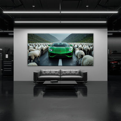 Lamborghini Aventador Wall Art | Motivational Supercar Canvas Print Cars