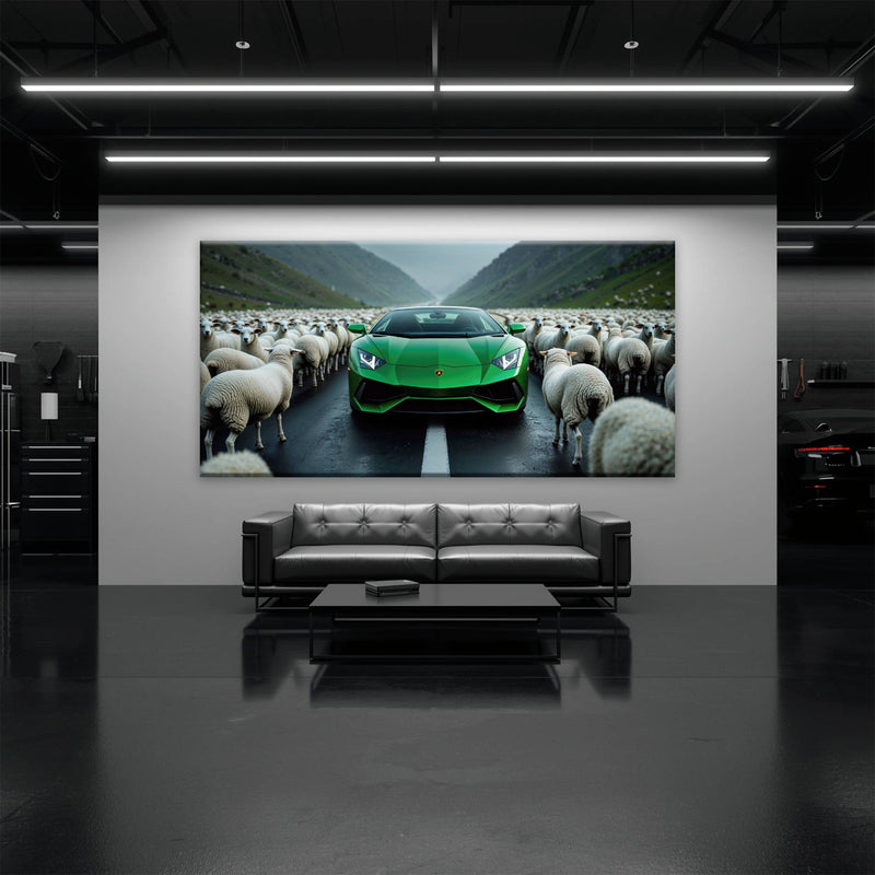 Lamborghini Aventador Wall Art | Motivational Supercar Canvas Print Cars
