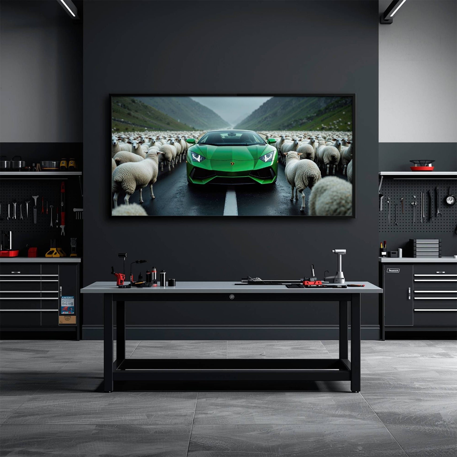 Lamborghini Aventador Wall Art | Motivational Supercar Canvas Print Cars