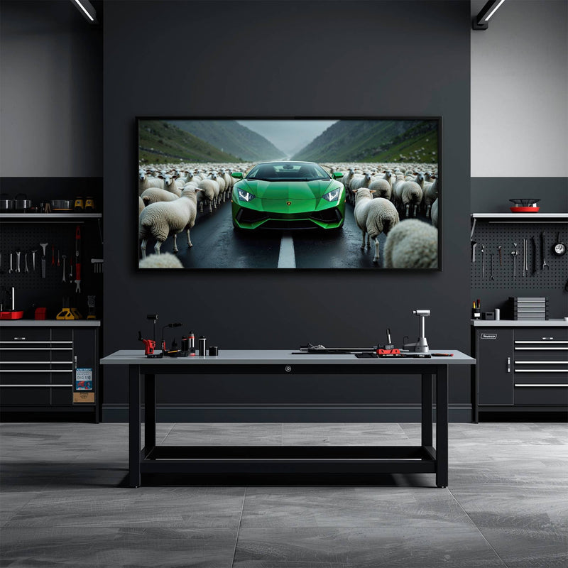 Lamborghini Aventador Wall Art | Motivational Supercar Canvas Print Cars