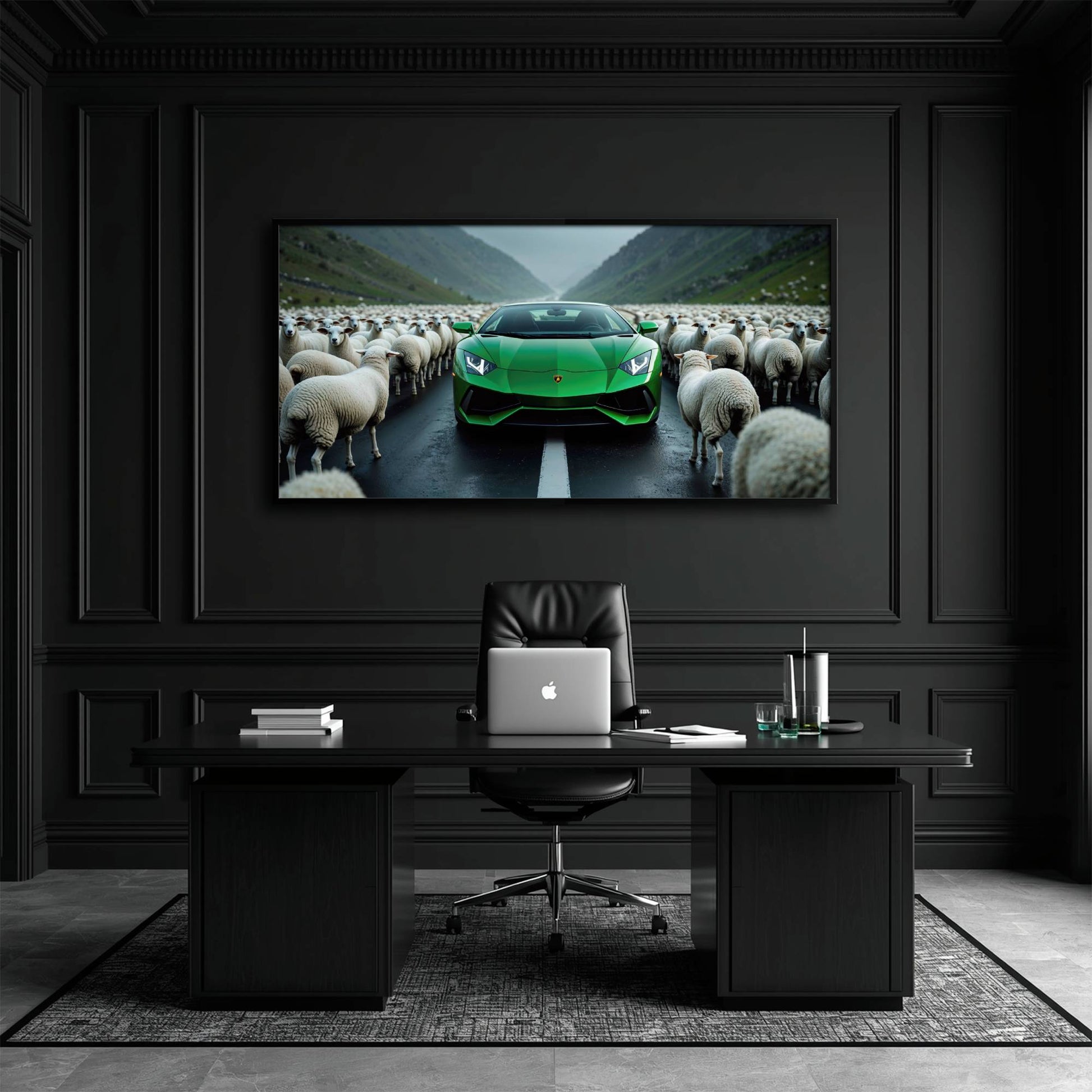 Lamborghini Aventador Wall Art | Motivational Supercar Canvas Print Cars