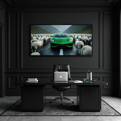 Lamborghini Aventador Wall Art | Motivational Supercar Canvas Print Cars