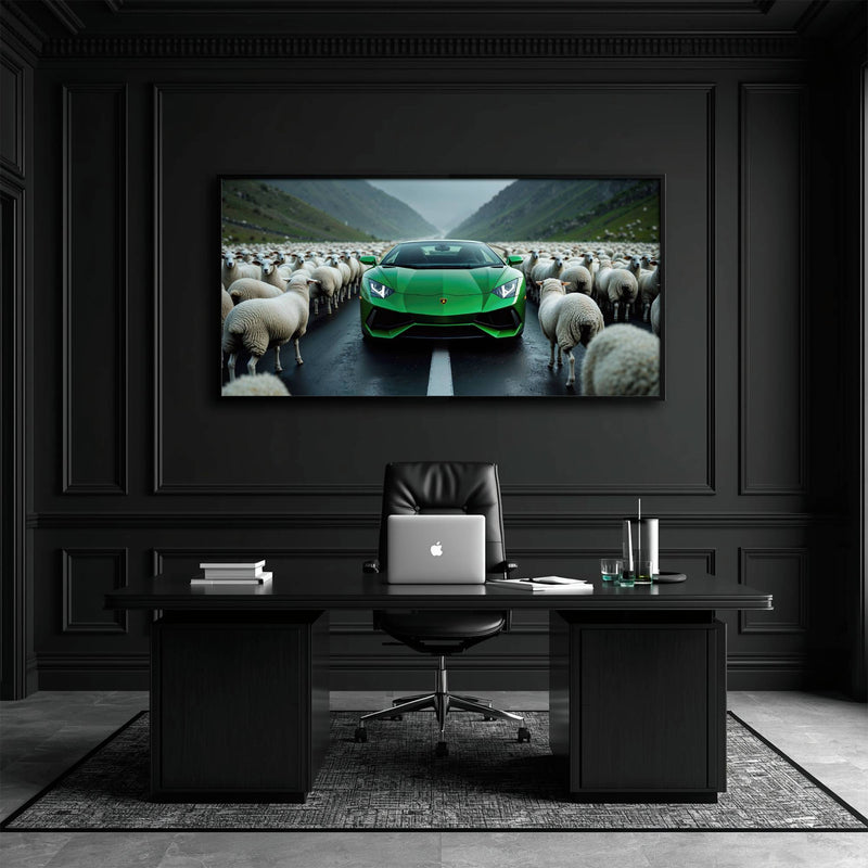 Lamborghini Aventador Wall Art | Motivational Supercar Canvas Print Cars