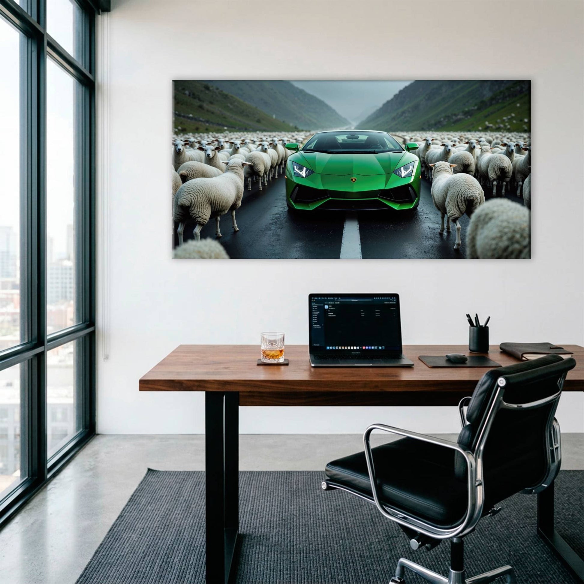 Lamborghini Aventador Wall Art | Motivational Supercar Canvas Print Cars