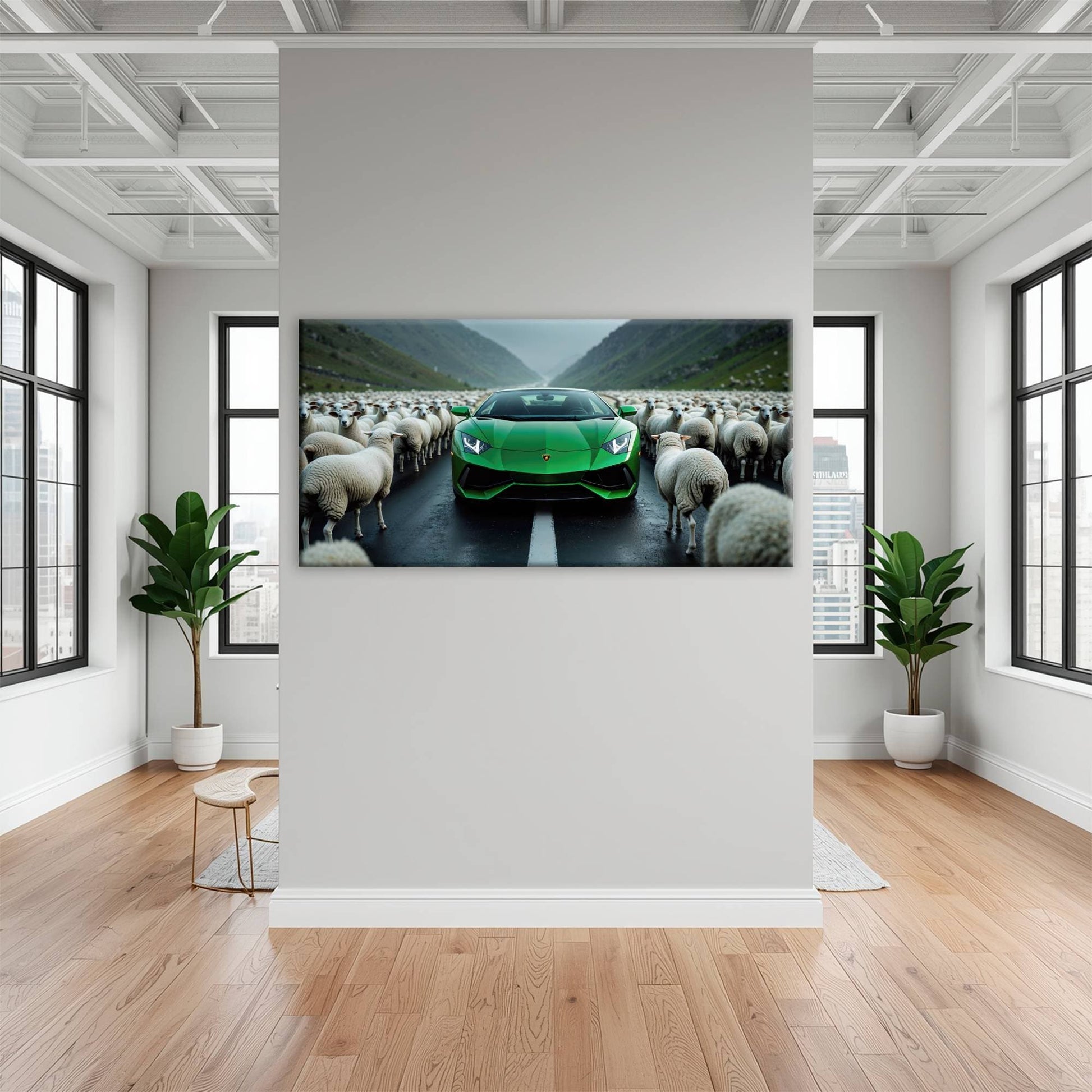 Lamborghini Aventador Wall Art | Motivational Supercar Canvas Print Cars