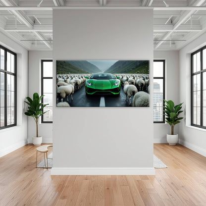 Lamborghini Aventador Wall Art | Motivational Supercar Canvas Print Cars